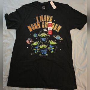 Toy Story Black 'I Have Been Chosen' Alien Graphic Tee Size M